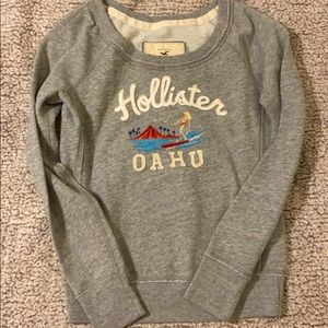 Hollister OAHU surfing girl crewneck